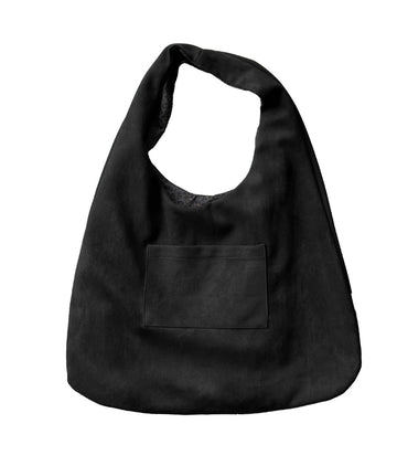 Reversible Leopard Suede Shoulder Bag